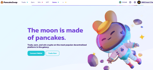 Pancakeswapサイト