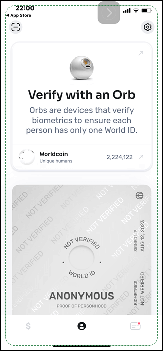 WorldcoinのWLDコイン付与認証予約機能と虹彩スキャン装置Orb
