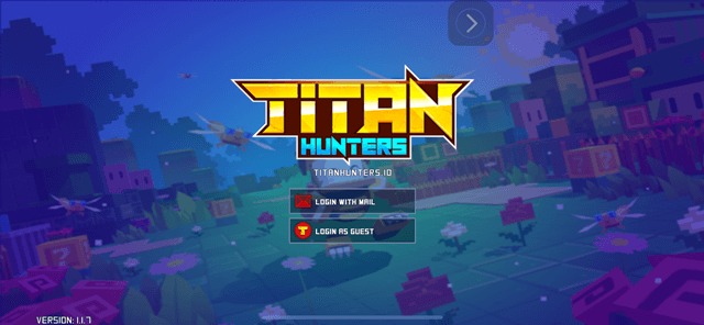 タイタンハンターズ（Titan Hunters）アプリ初期画面